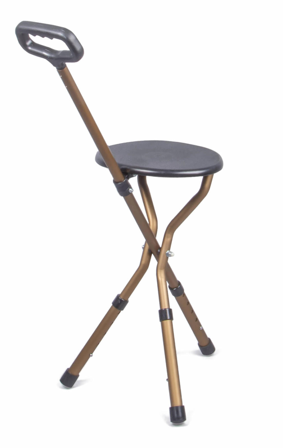 Canne siège pliante ultra légère 4 pieds